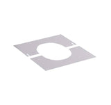 130mm Solinox Finishing Plate at a 30-degree angle, featuring a sleek design with an oval cutout and multiple mounting holes for easy installation.