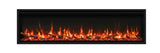 Atmos electric fire with realistic flame effect and log display. view 3