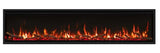 Atmos electric fire with realistic flame effect and log display. view 4