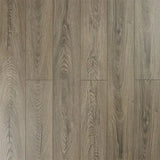 Fossil oak laminate flooring with natural wood grain pattern in matte finish