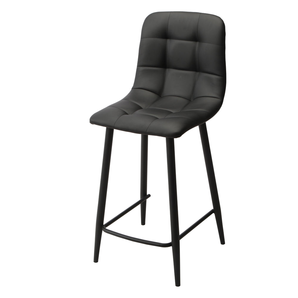Fredrik Black Bar Stool PU