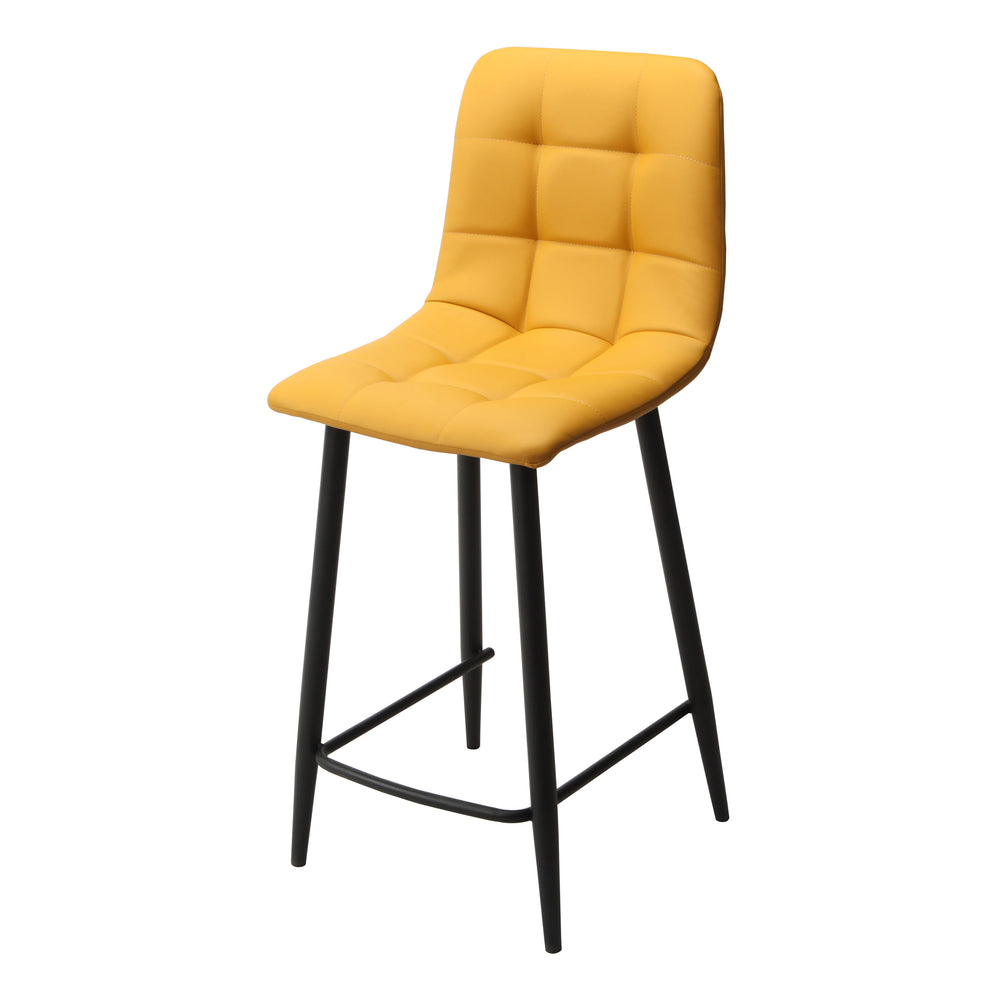 Fredrik Yellow Bar Stool PU