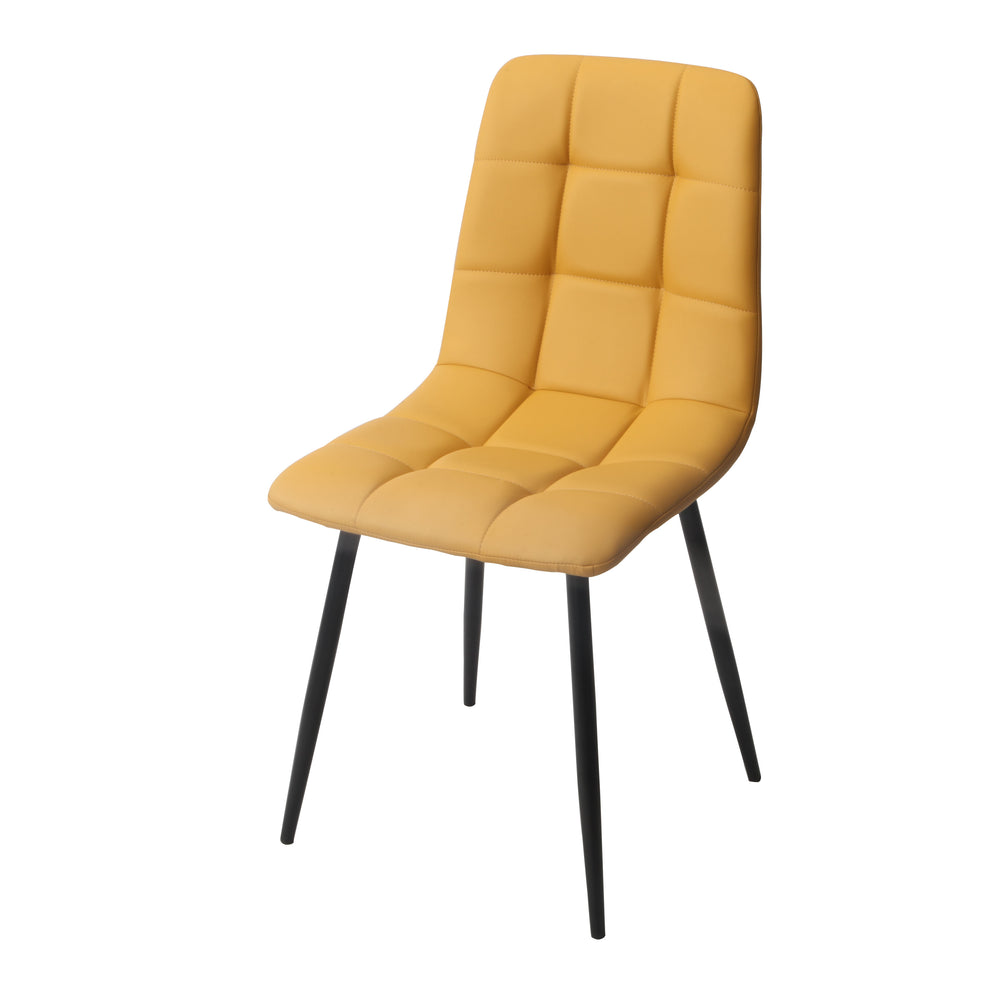 Fredrik Yellow PU Chair