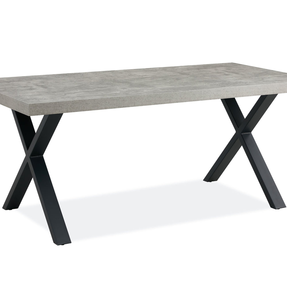 Fredrik Grey X Leg Table