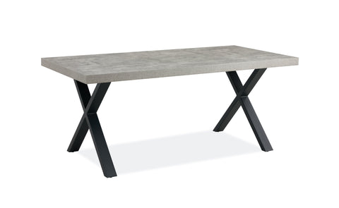 Fredrik Grey X Leg Table