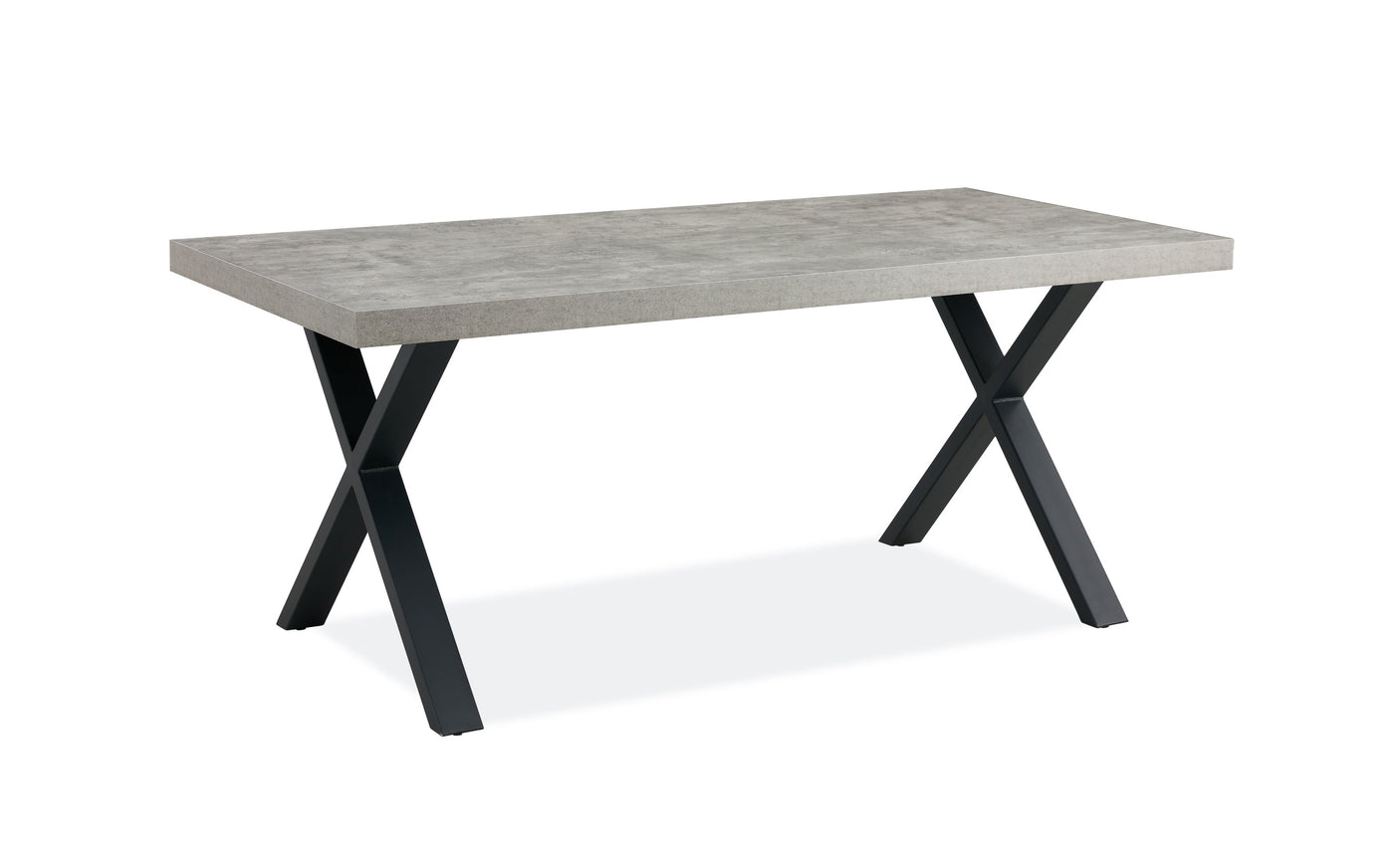 Fredrik Grey X Leg Table