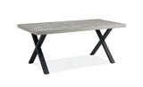 Fredrik Grey X Leg Table
