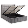 Gatsby Storage Ottoman Bed - Light Grey / Double - GAT051