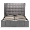 Gatsby Storage Ottoman Bed - Light Grey / Double - GAT051