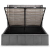 Gatsby Storage Ottoman Bed - Light Grey / Double - GAT051