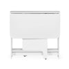Gatan Small Gateleg Table With 2 Chairs - White - GAT201