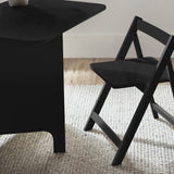 Gatan Small Gateleg Table With 2 Chairs - White - GAT201