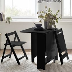 Gatan Small Gateleg Table With 2 Chairs