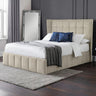 Gatsby Storage Ottoman Bed - Light Grey / Double - GAT051