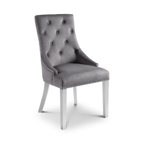 Gladstone Lion Head Dining Chair (Set of 2) - Grey - GLA002