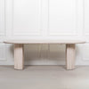 Blanche Acacia Fluted Oval Dining Table