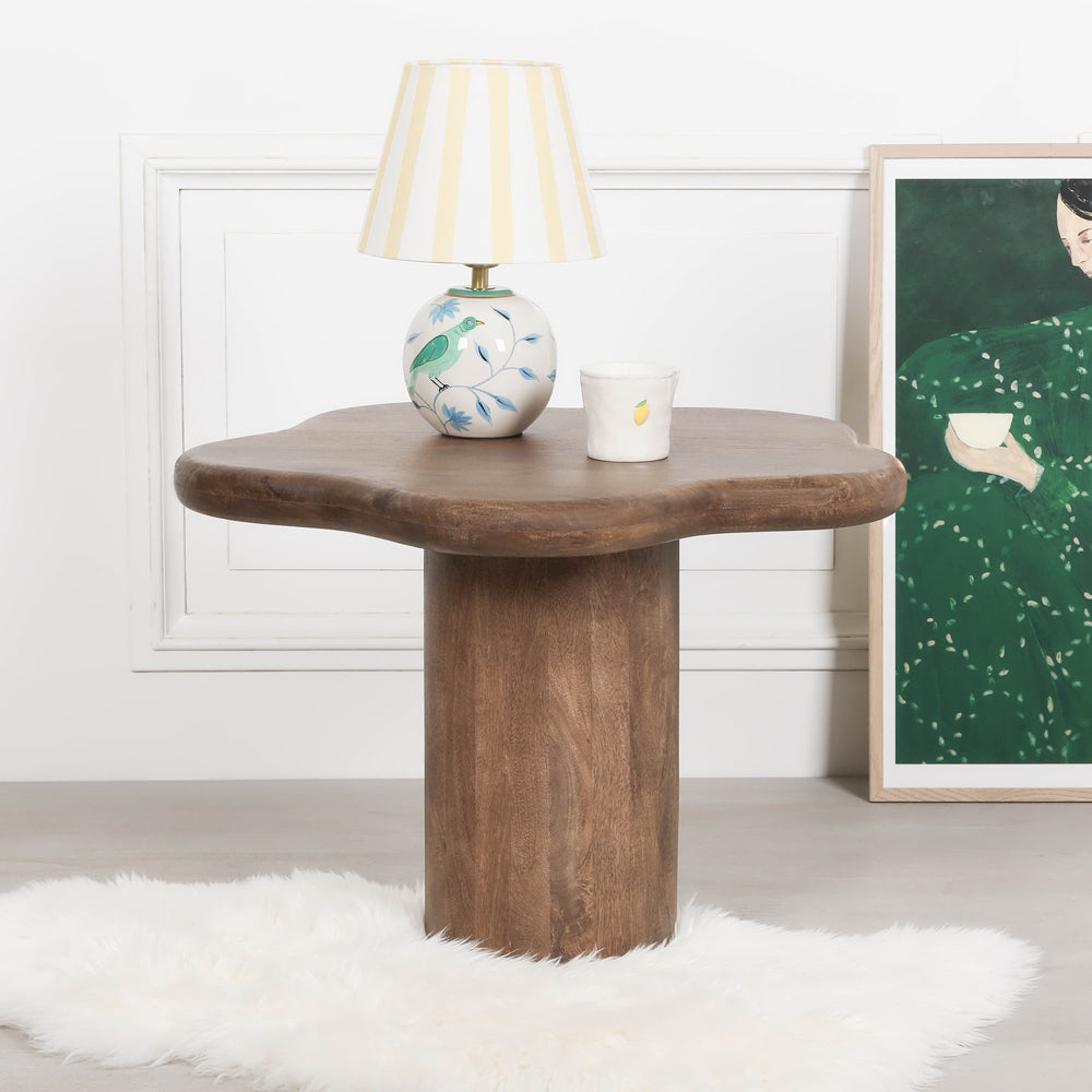 Dark Wooden Puddle Side Table