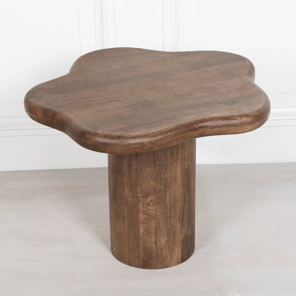 Dark Wooden Puddle Side Table