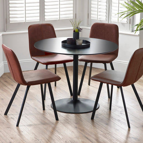 Goya Dining Chair (Set of 2) - Black - GOY011