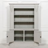 Large Grey Open Bookcase