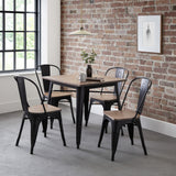Grafton Square Table - Dark Brown - GRA306