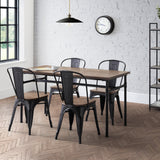Grafton Metal Chairs (Set of 4) - Dark Brown - GRA309