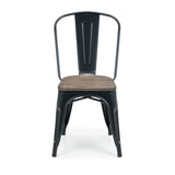 Grafton Metal Chairs (Set of 4) - Dark Brown - GRA309