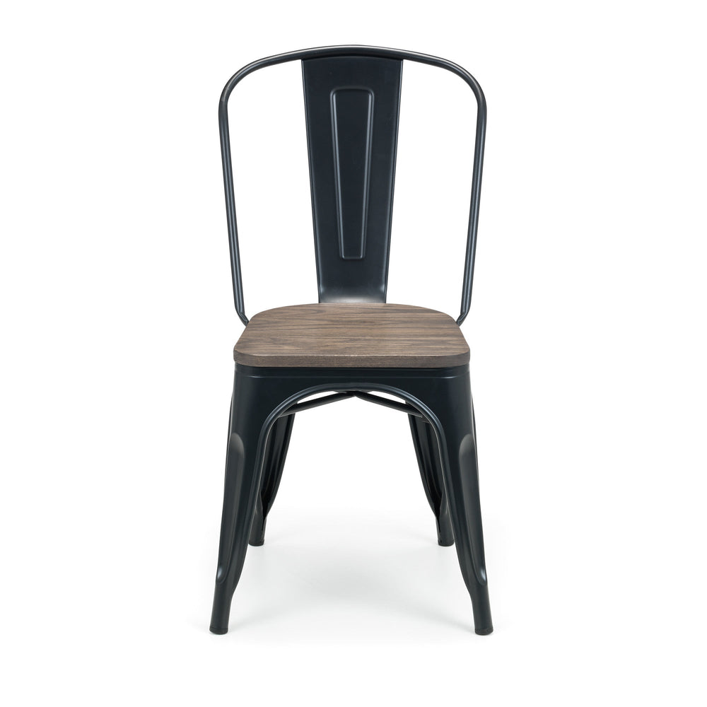Grafton Metal Chairs (Set of 4) - Dark Brown - GRA309