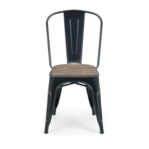 Grafton Metal Chairs (Set of 4) - Dark Brown - GRA309