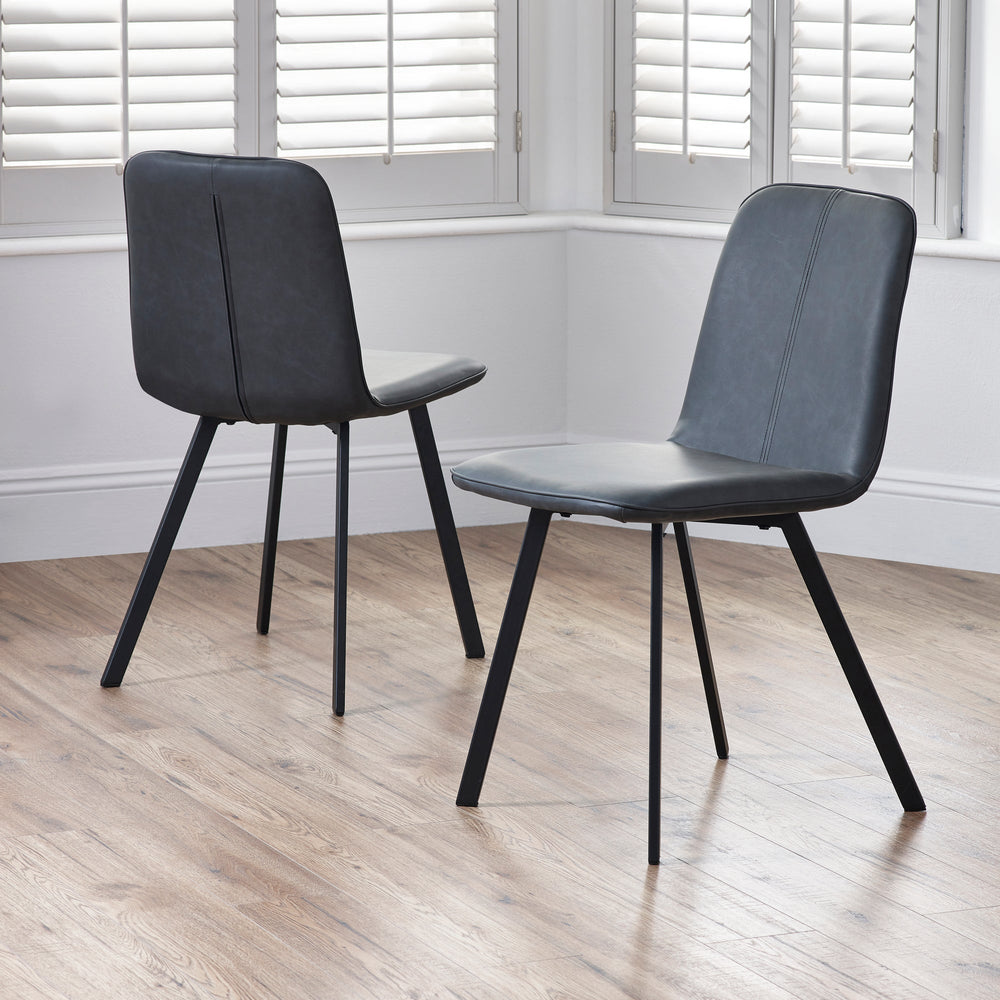 Goya Dining Chair (Set of 2) - Black - GOY011