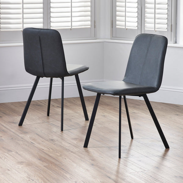 Goya Dining Chair (Set of 2) - Black - GOY011