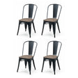 Grafton Metal Chairs (Set of 4) - Dark Brown - GRA309