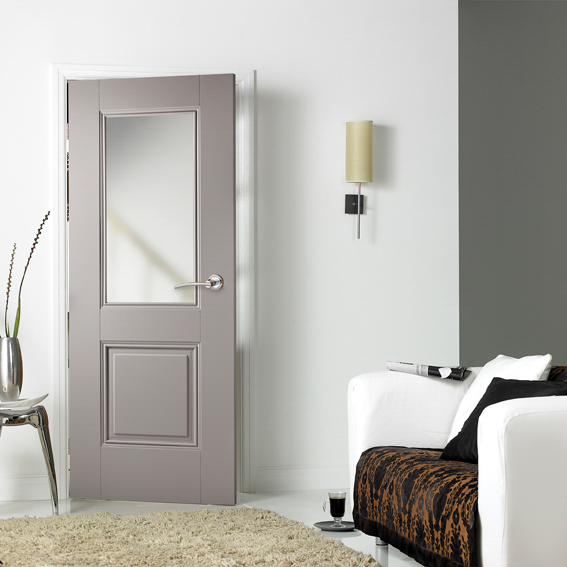 Grey Arnhem Glazed 1L LifeStyle - Silk Grey - 1981 x 686 (27") x 35mm
