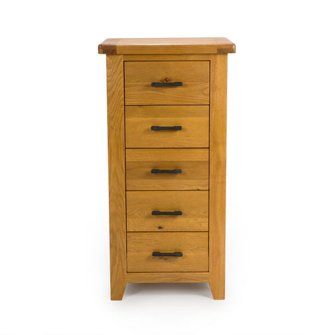 Hampshire 5 Drawer Slim Chest - Image 2