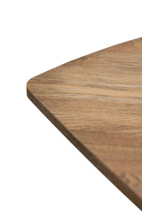 Elegant 1.6m Medium Oak Veneer Dining Table for Stylish Dining Rooms