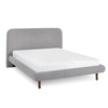 Hannah Double Bed 135Cm - Grey Boucle - Grey / King - HAN010