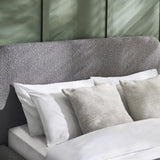 Hannah Double Bed 135Cm - Grey Boucle - Grey / Double - HAN009
