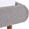 Hannah Double Bed 135Cm - Grey Boucle - Grey / Double - HAN009
