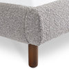 Hannah Double Bed 135Cm - Grey Boucle - Grey / Double - HAN009
