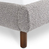 Hannah Double Bed 135Cm - Grey Boucle - Grey / Double - HAN009