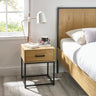 Harlow 1 Drawer Bedside - Oak - HAR501
