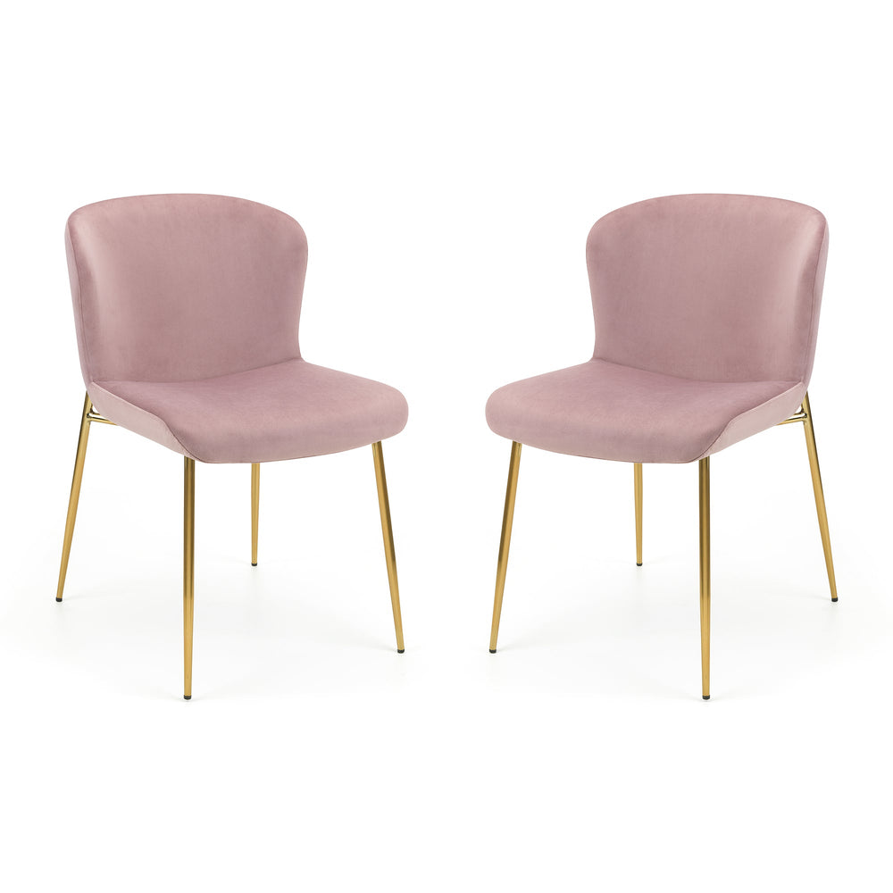 Harper Dining Chair (Set of 2) - Pink - HAR803