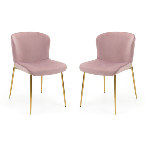Harper Dining Chair (Set of 2) - Pink - HAR803