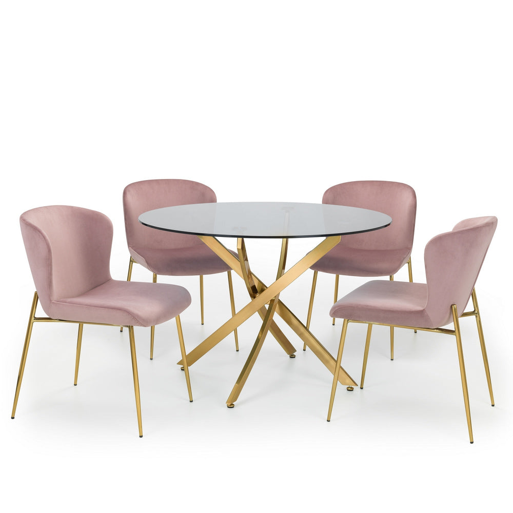 Harper Dining Chair (Set of 2) - Pink - HAR803