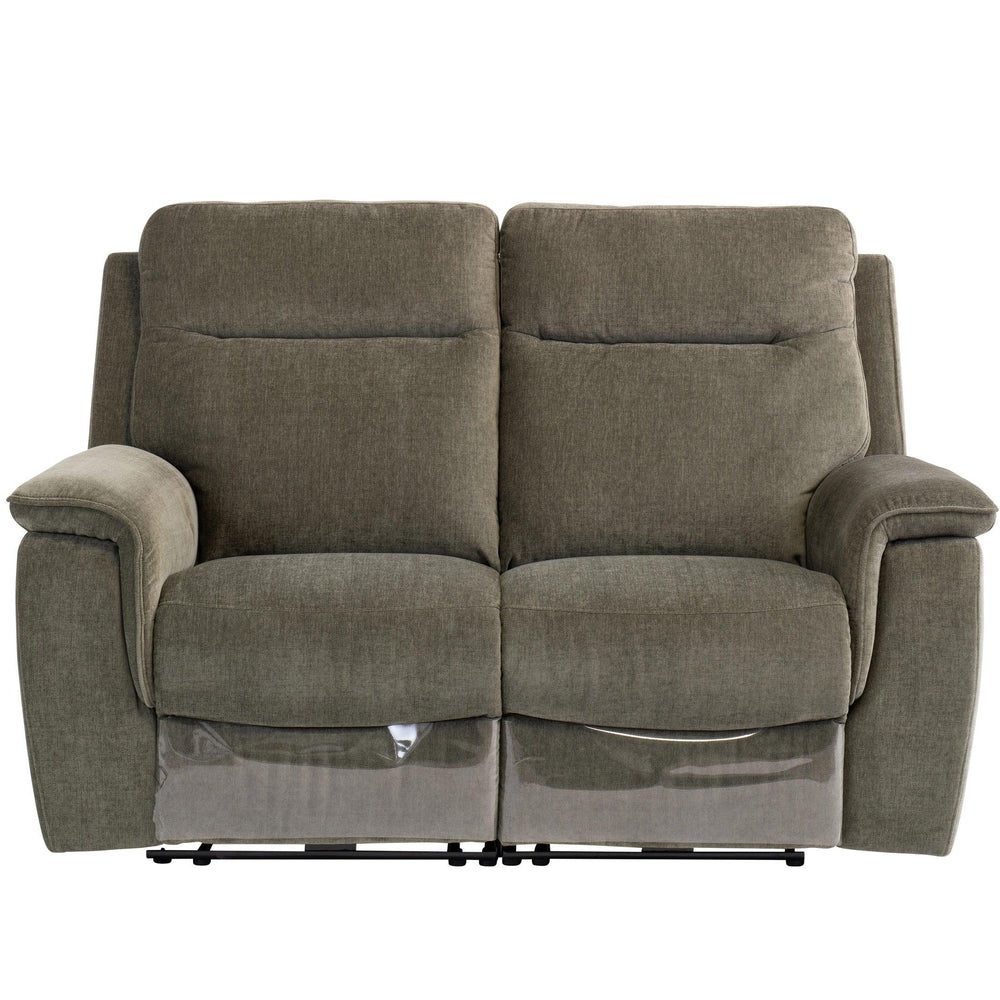 Moss Green Fabric Electric 2-Seater Recliner Sofa for Ultimate Comfort