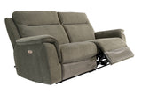 Moss Green Electric 3-Seater Recliner Sofa in Soft Fabric
