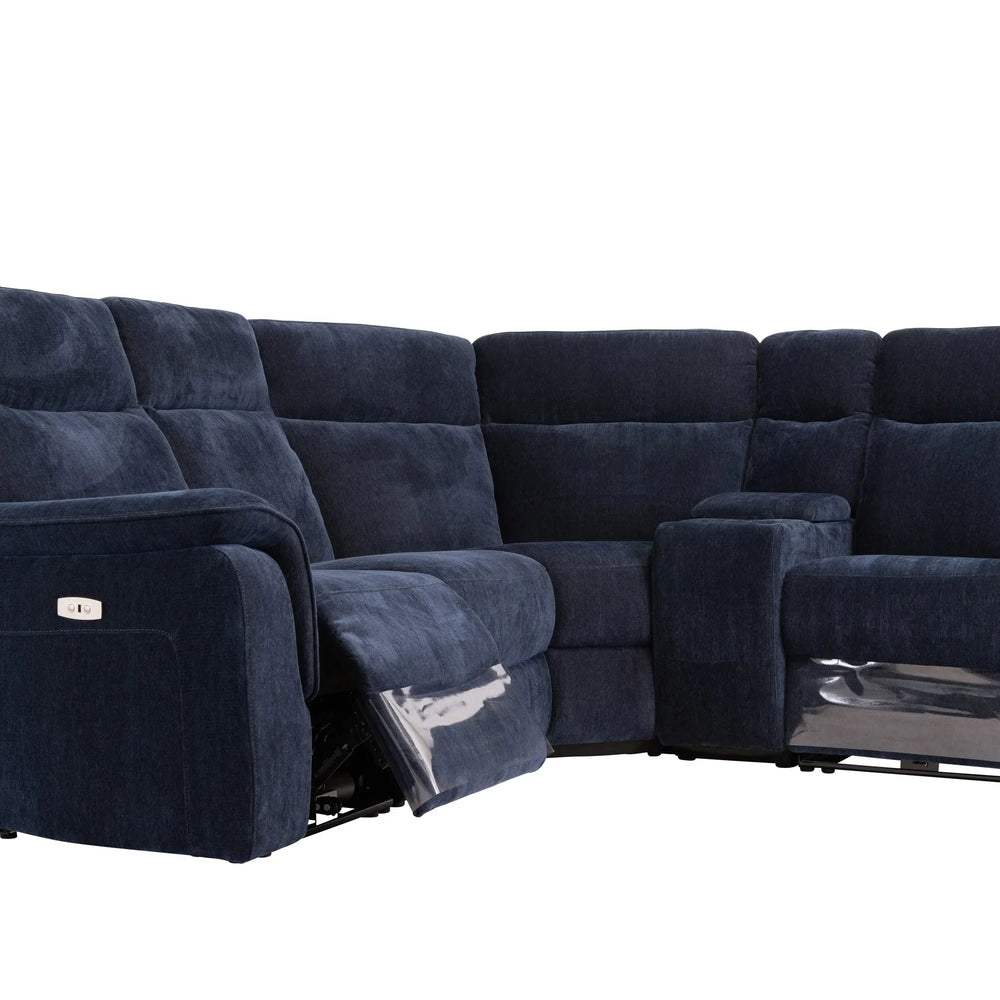 Havana Fabric Modular Electric Recliner Corner Sofa