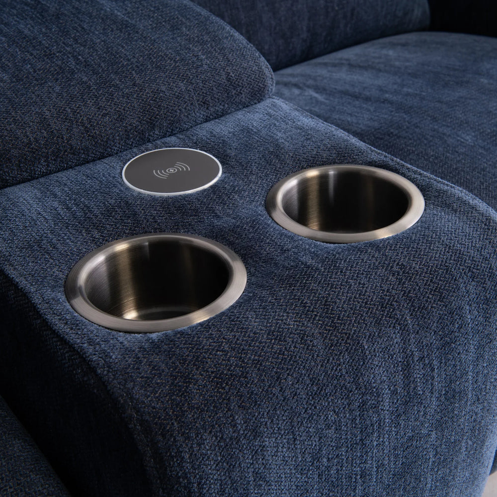 Havana Fabric Modular Electric Recliner Corner Sofa