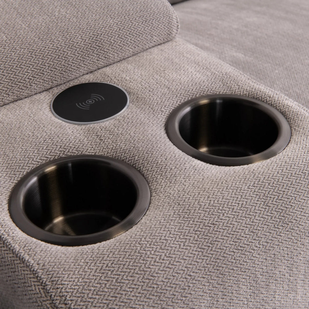 Havana Fabric Modular Electric Recliner Corner Sofa