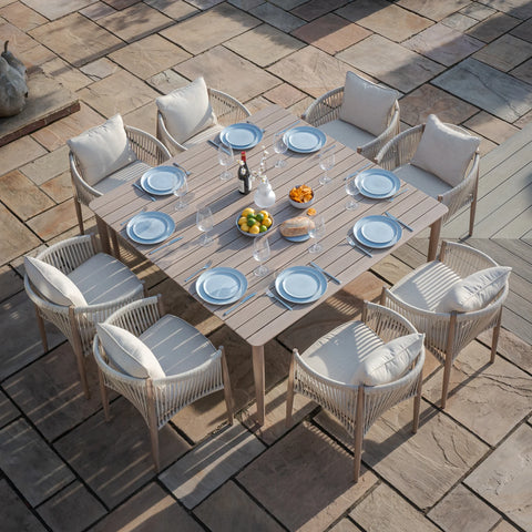 Havana 8 Seat Square Dining Set